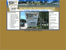 Tablet Screenshot of goldeneaglecottages.com